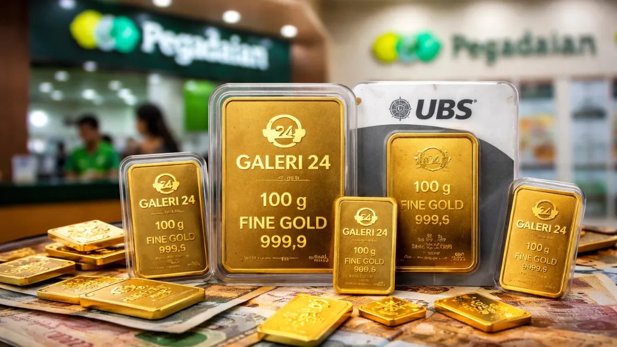Harga Emas UBS dan Galeri 24 di Pegadaian Jumat Pagi Kompak Turun, Waktunya Borong?